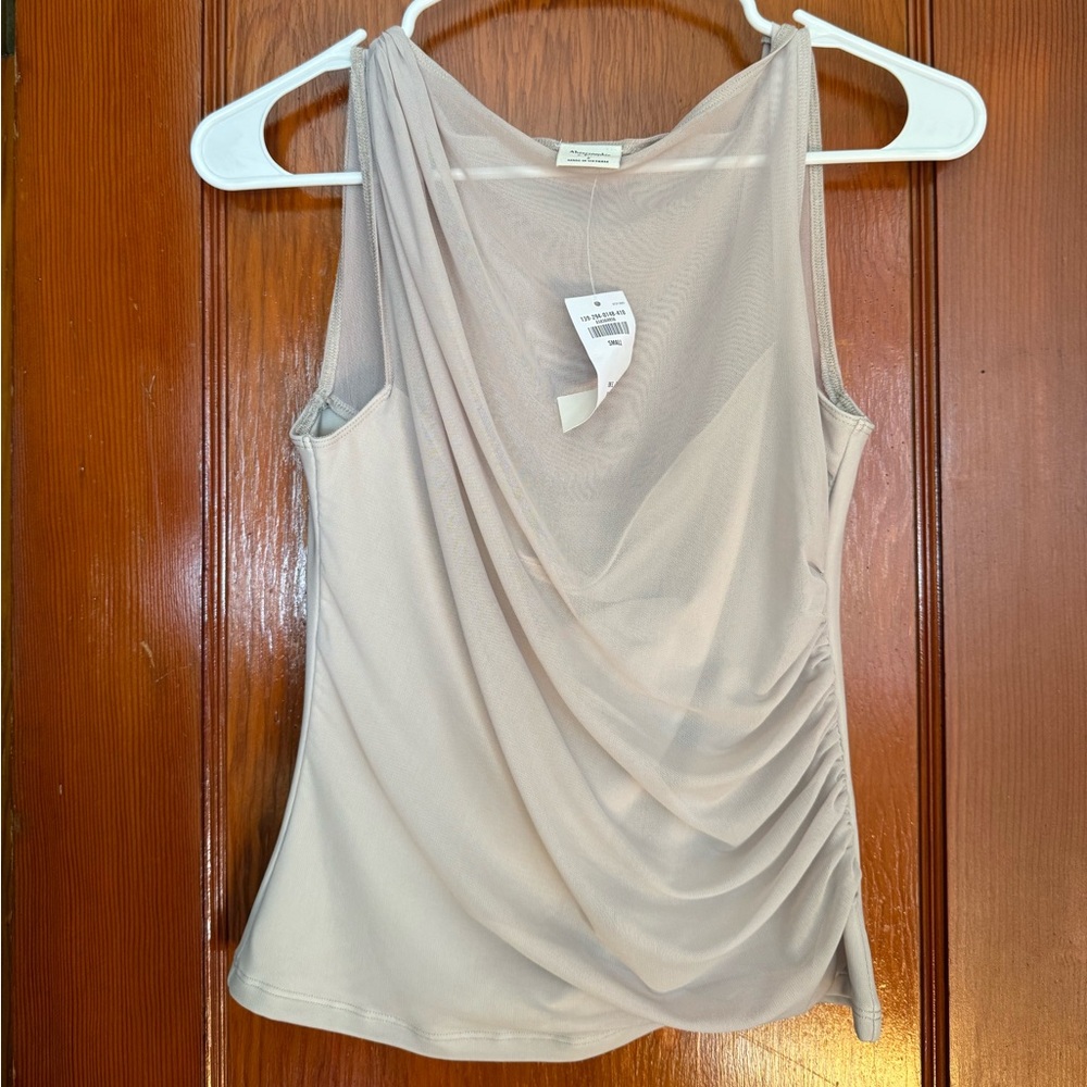 Abercrombie Mesh Draped Slash Top